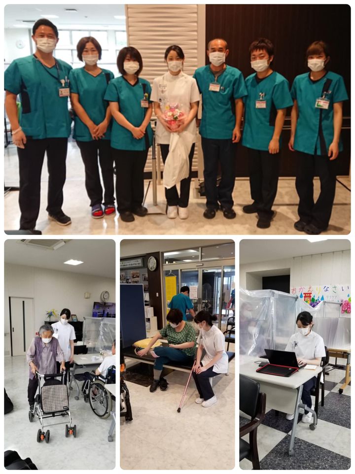 理学療法士学生の実習終了